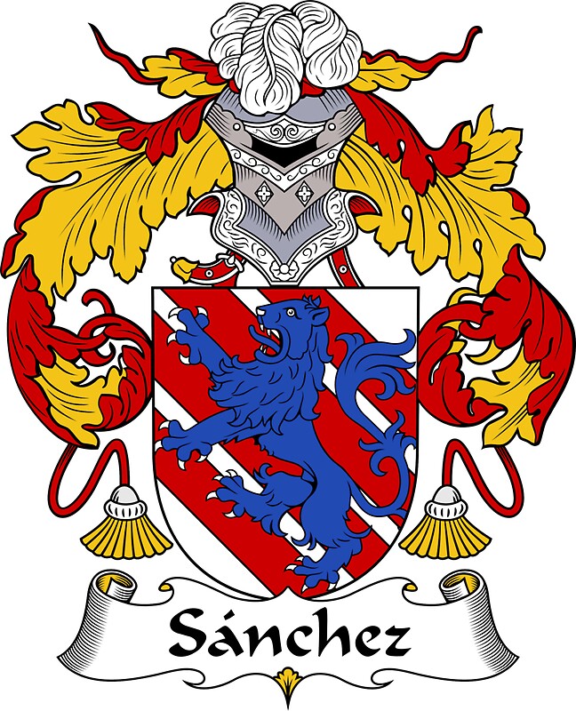 sanchez-coat-of-arms-family-crest-stickers-by-william-martin-redbubble