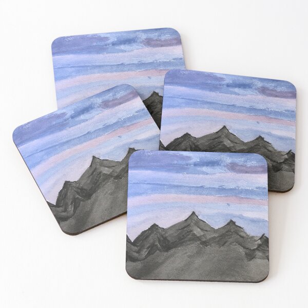 Item preview, mountains watercolor painting designed and sold by spookyhaley42.
