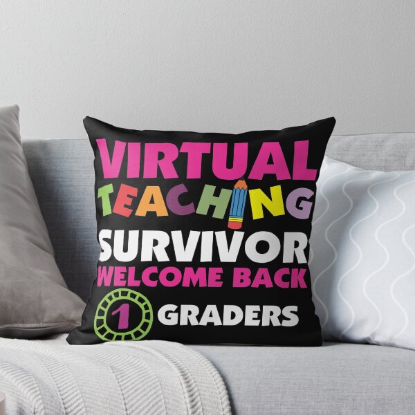 Item preview, Virtual Teaching Survivor-back to school 1st grade Tshirt designed and sold by Adhiambo.