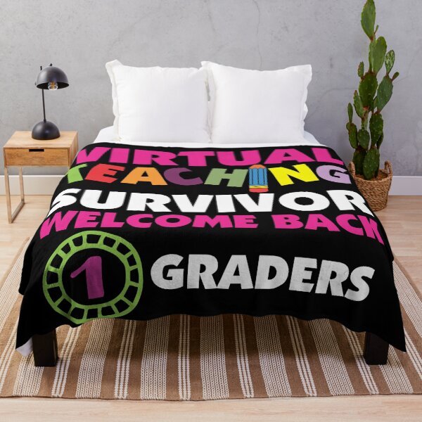 Item preview, Virtual Teaching Survivor-back to school 1st grade Tshirt designed and sold by Adhiambo.