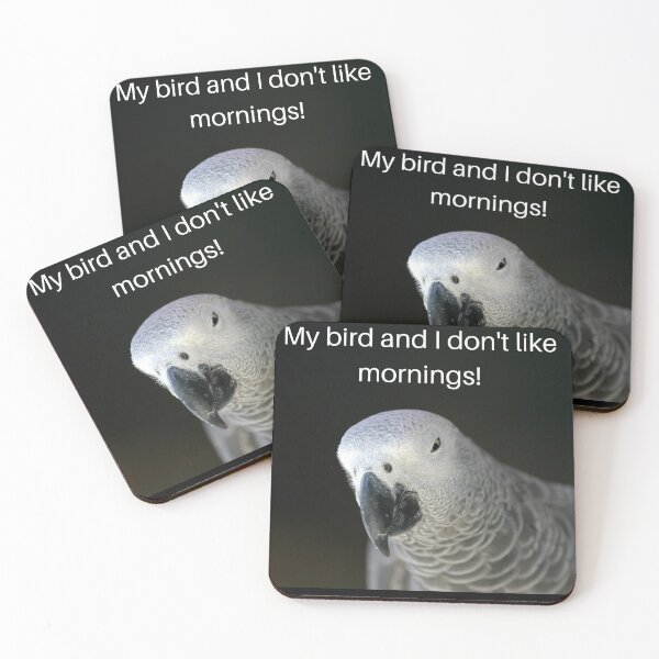 Item preview, My bird and I don't like mornings! designed and sold by PAPAYAGO.