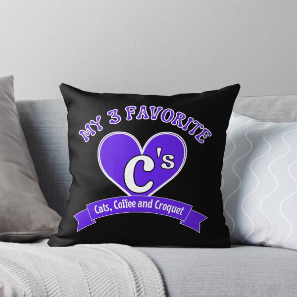 Item preview, My 3 favourite C's. Cats, Coffee and Croquet designed and sold by TheGreenGoat.