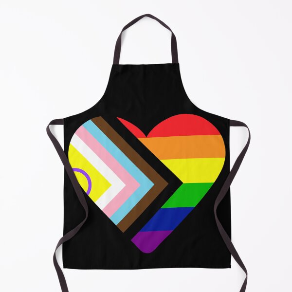 Item preview, 2021 Intersex-Inclusive Progress Pride Flag Heart designed and sold by NYXFN.