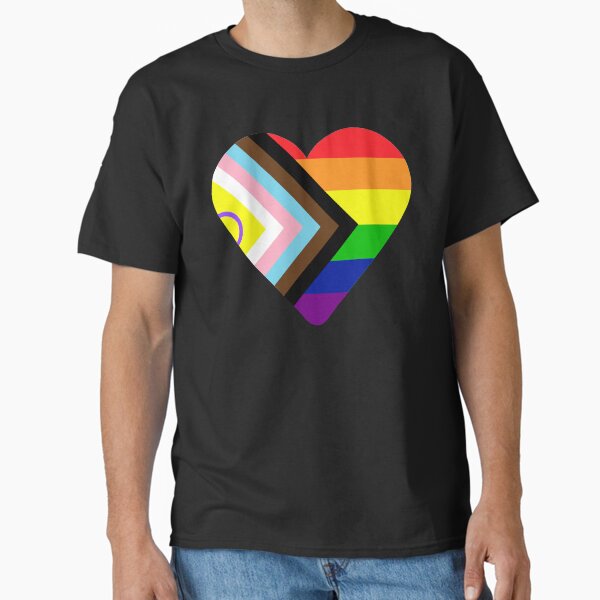 Item preview, 2021 Intersex-Inclusive Progress Pride Flag Heart designed and sold by NYXFN.