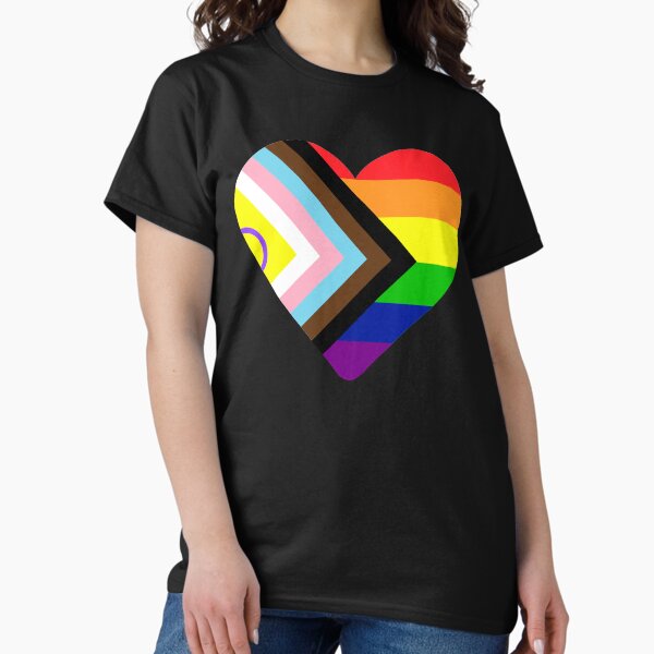 Item preview, 2021 Intersex-Inclusive Progress Pride Flag Heart designed and sold by NYXFN.