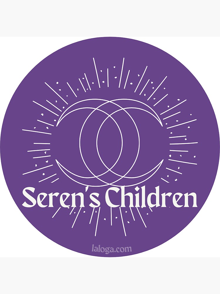 Thumbnail 3 of 3, Sticker, Seren's Children - purple designed and sold by laloga.