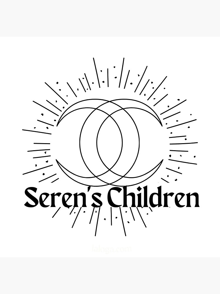 Thumbnail 3 of 3, Sticker, Seren's Children - white designed and sold by laloga.