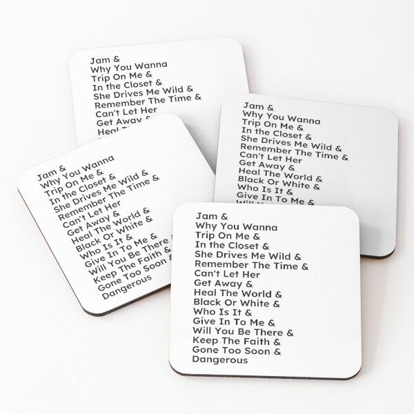 Item preview, Dangerous Album Song List designed and sold by loganferret.