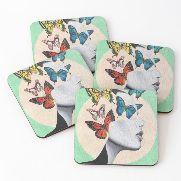 Item preview, Butterfly Abstract Face Painting designed and sold by clairemartwork.
