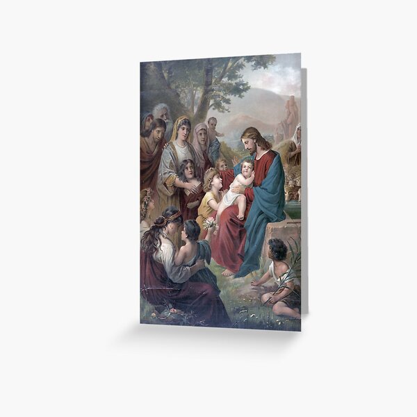 Item preview, Suffer Little Children to Come Unto Me (1892) designed and sold by allhistory.