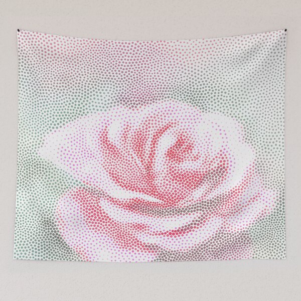 Item preview, Flower 10 Pink Green Dots designed and sold by artbylucie.