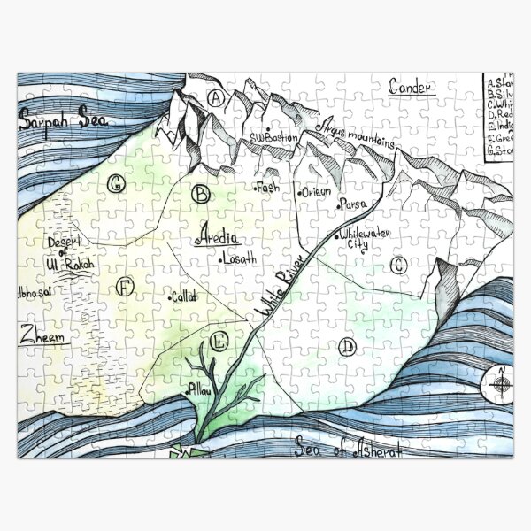 Map of Aredia & surrounding countries Jigsaw Puzzle