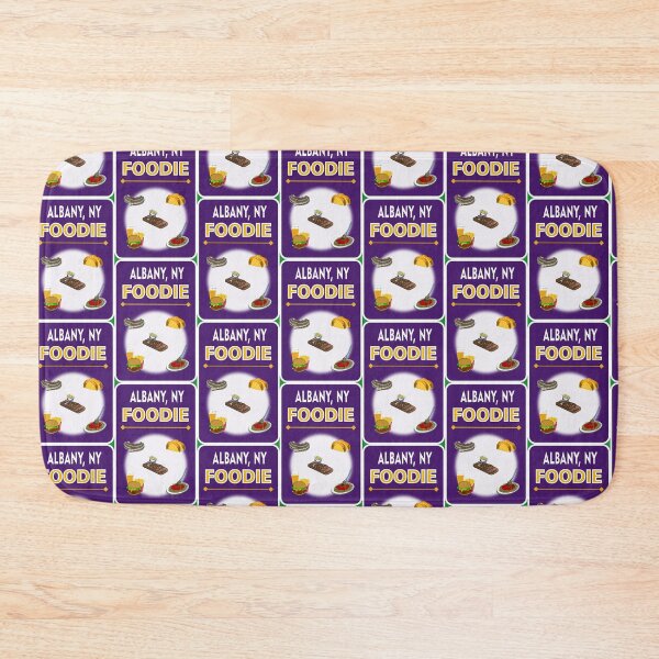 Item preview, Albany, New York  - Foodie - Purple, Gold Background designed and sold by ThisNThatImages.