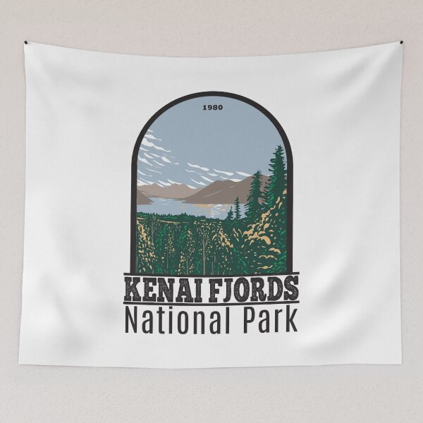 Item preview, Kenai Fjords National Park Skilake Lake Alaska designed and sold by KrisSidDesigns.