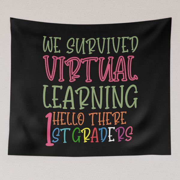 Item preview, We survived virtual learning hello there -back to school 1st grade Tshirt designed and sold by Adhiambo.