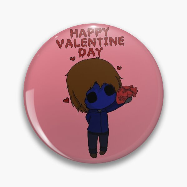 Item preview, Eyeless Jack Valentines Day Chibi designed and sold by EveryCuteThings.