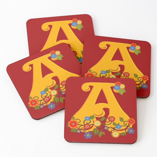 Item preview, Monogram A Personal Custom Name Floral Design designed and sold by Alondra.