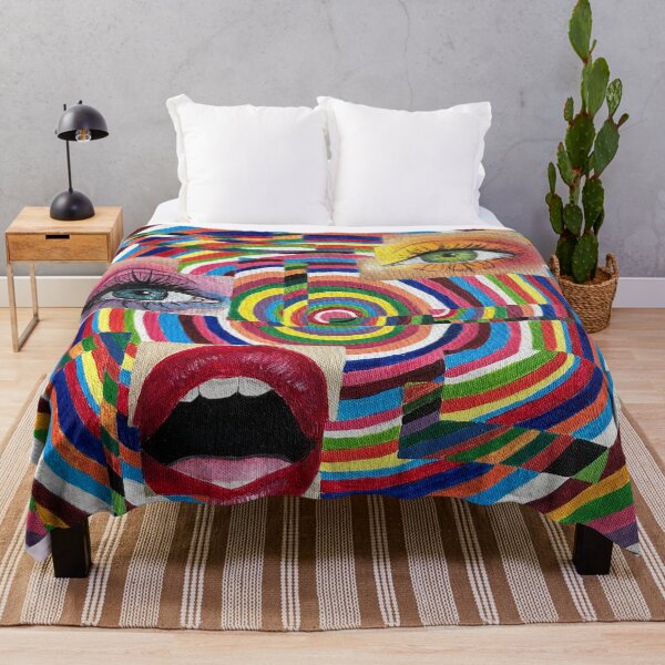 Item preview, Pintura de la cara abstracta colorida designed and sold by clairemartwork.