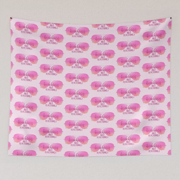 Item preview, Beaching Not Teaching! Pink (on Lt. Pink) designed and sold by PawsitiveMum.