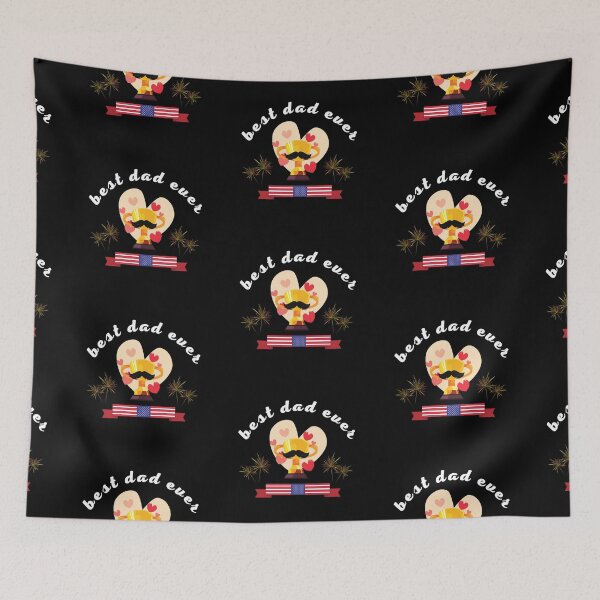 Item preview, Best Dad Ever With Us American Flag designed and sold by Totalove.