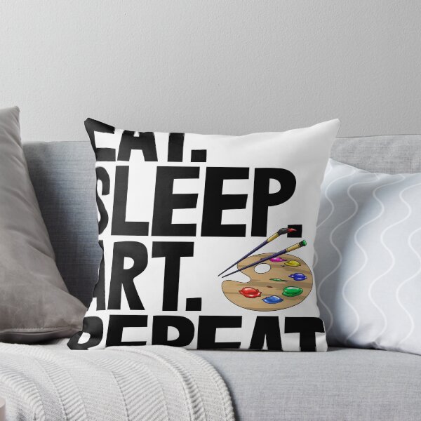 Item preview, Eat. Sleep. Art. Repeat Color Palette designed and sold by Bendthetrend.