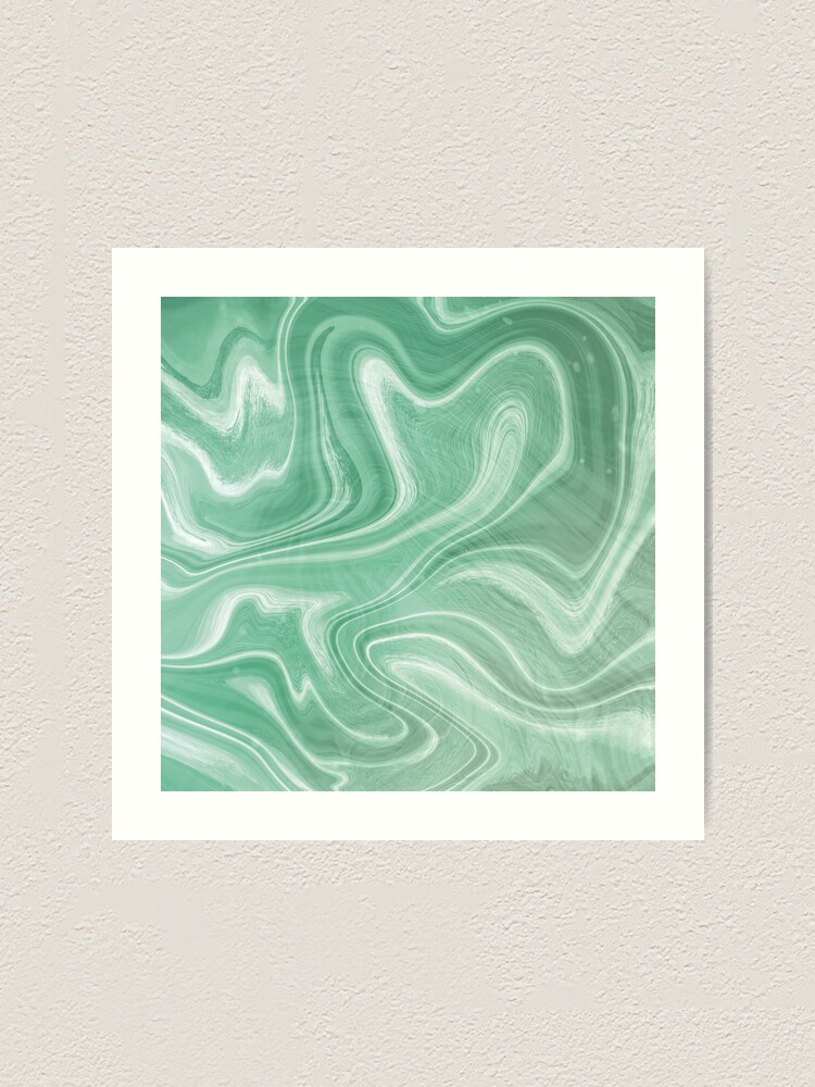 Seafoam Green Swirl Marble