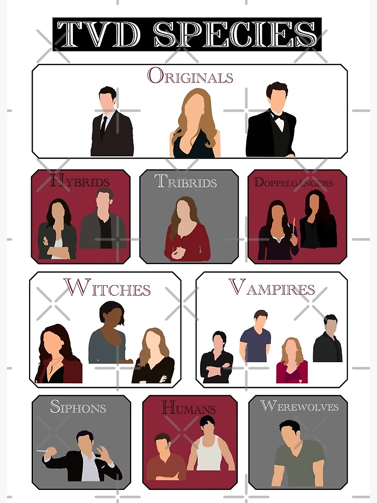 TVD Supernaturals Art Board Print for Sale by saja02
