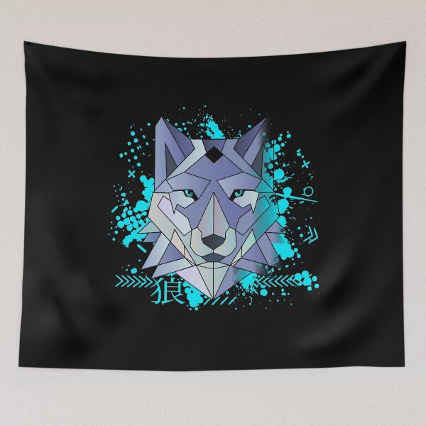 Item preview, Wolf Polygon Poly Triangle Tattoo Wolves Japanese Graphic Design designed and sold by brunsch-print.