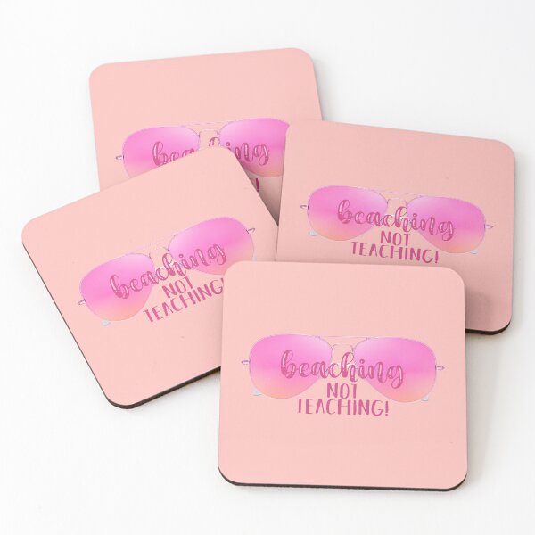 Item preview, Beaching Not Teaching! Pink (on Peach) designed and sold by PawsitiveMum.
