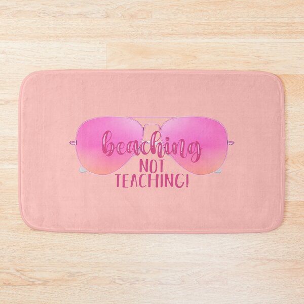 Item preview, Beaching Not Teaching! Pink (on Peach) designed and sold by PawsitiveMum.