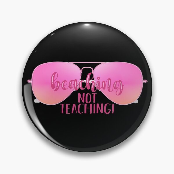 Item preview, Beaching Not Teaching! Pink (on Black) designed and sold by PawsitiveMum.