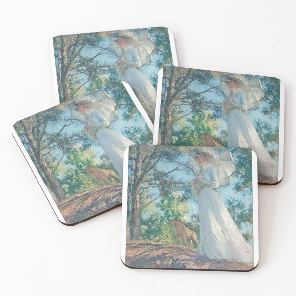 Item preview, Romantic forest bathing with dog | Vintage designed and sold by Petra Becker.