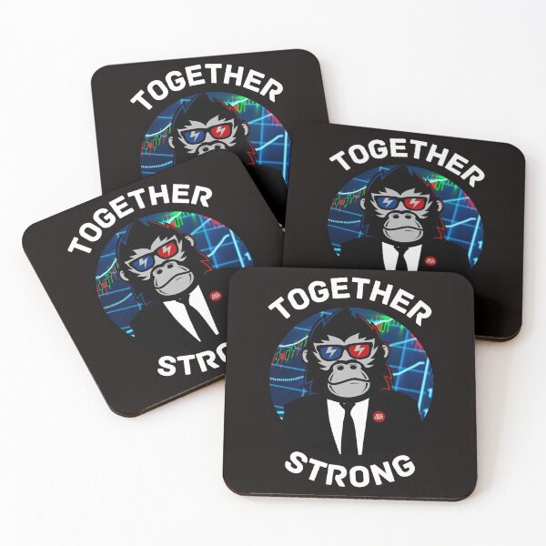Item preview, Together Strong AMC Ape Army Trading Meme designed and sold by The Masked Designer.