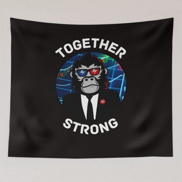 Item preview, Together Strong AMC Ape Army Trading Meme designed and sold by The Masked Designer.