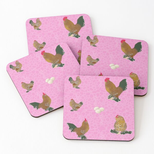 Item preview, Belgian D'Uccle Pattern Pink designed and sold by Ashley Gagnon.