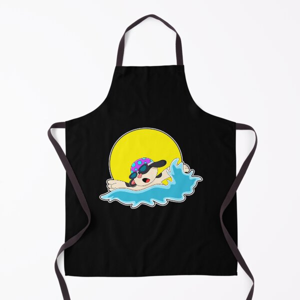 Item preview, Dog at Swimming with Swim goggles designed and sold by Snabdesign84.