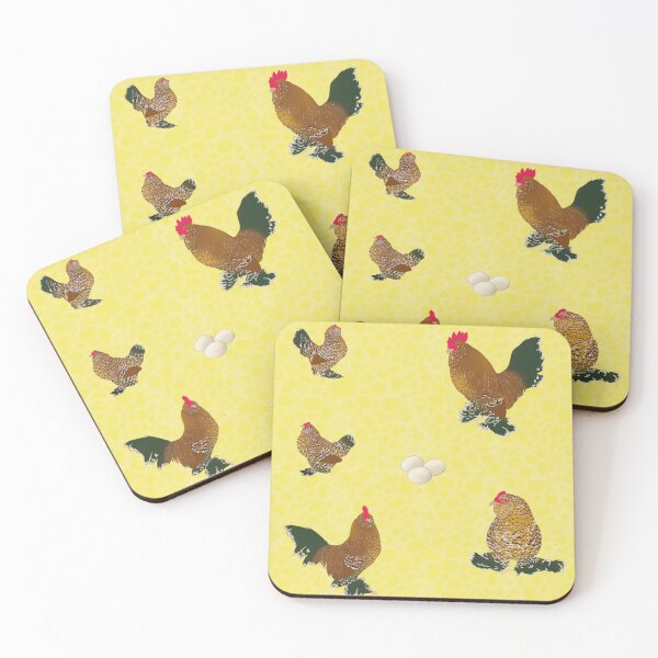 Item preview, Belgian D'Uccle Pattern Yellow designed and sold by Ashley Gagnon.