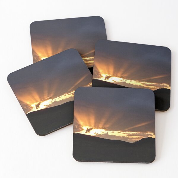 Item preview, Sunset Sun Beams Golden Clouds designed and sold by Anna Lemos.