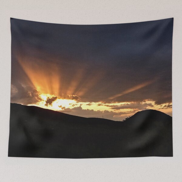 Item preview, Sunset Sun Beams Golden Clouds designed and sold by Anna Lemos.