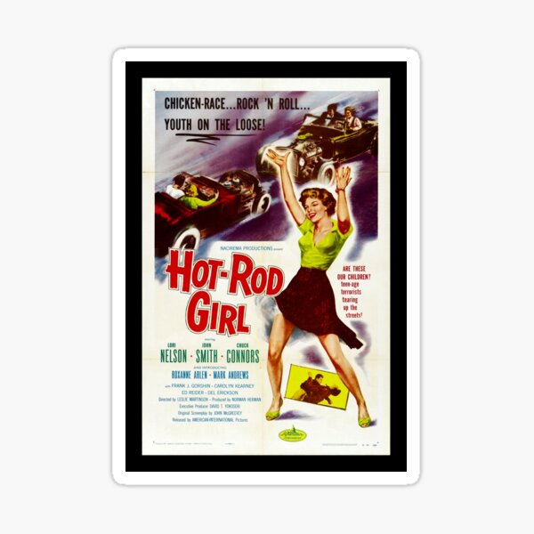 Hot Rod Girl (1956) Sticker