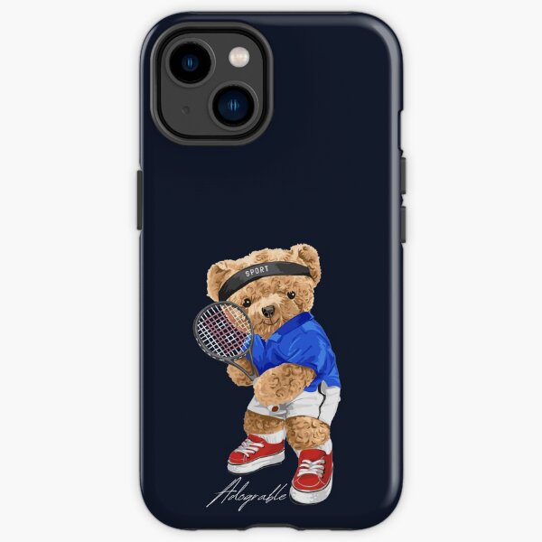 Lindo oso de tenis - adorable Funda resistente para iPhone