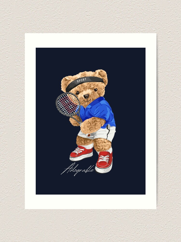 Taxation Elementary school Fifth Cute Tennis Bear - Adograble" Art Print for Sale by Adograble | Redbubble