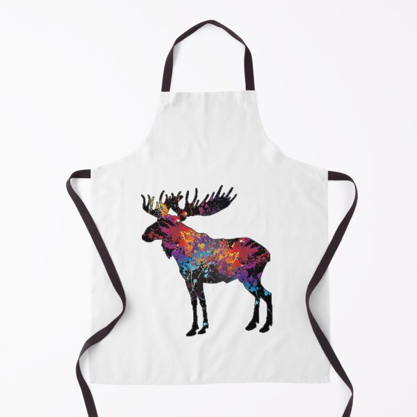 Item preview, Colorful Canadian Moose Abstract Splatter Paint designed and sold by StellaGraceTees.
