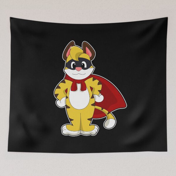 Item preview, Tiger as Hero with Mask & Cape designed and sold by Snabdesign84.