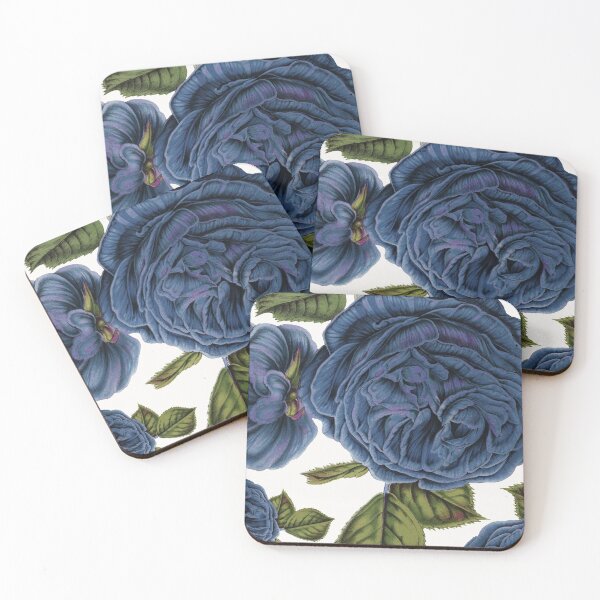 Item preview, Vintage Blue Roses Botanical designed and sold by Amy Brinkman.