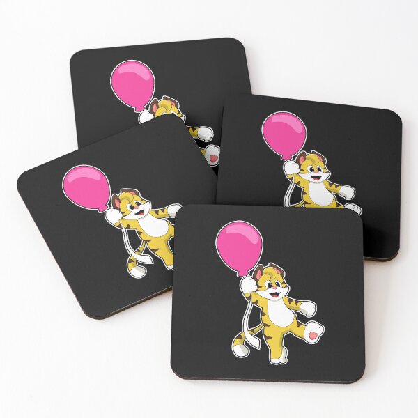 Artikelvorschau, Tiger mit Luftballon entworfen und verkauft von Snabdesign84.
