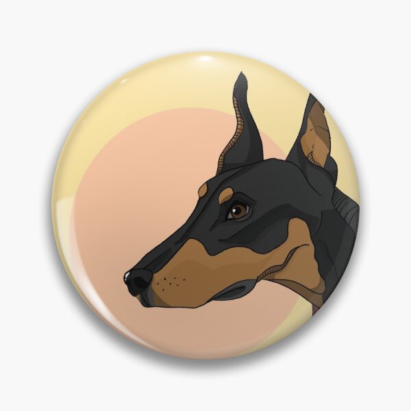 Item preview, Doberman Pinscher head designed and sold by KMGBean.