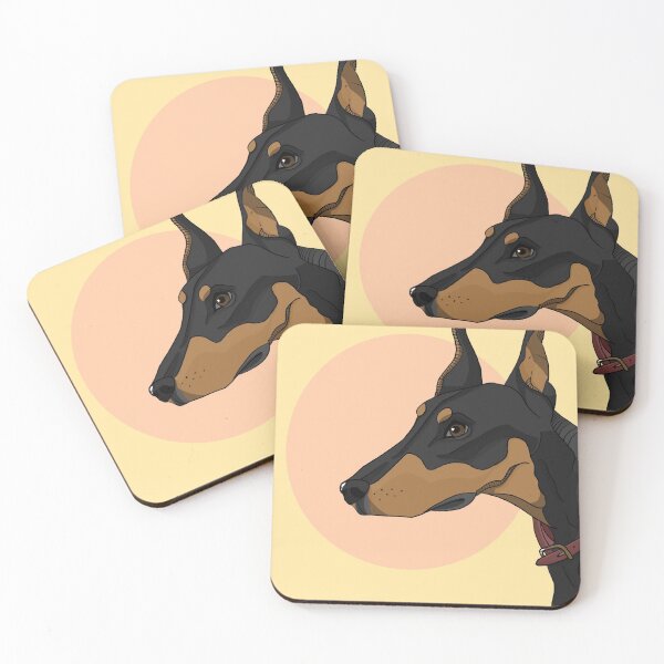 Item preview, Doberman Pinscher head designed and sold by KMGBean.