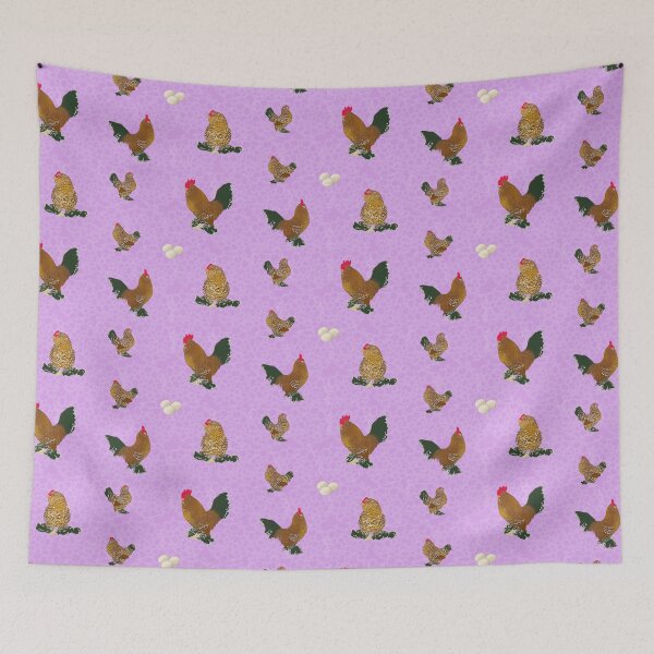 Item preview, Belgian D'Uccle Pattern Purple designed and sold by Ashley Gagnon.