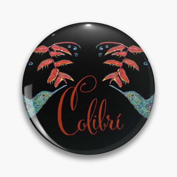 Item preview, Colibri flying face to face on black background designed and sold by AmapolaDelValle.